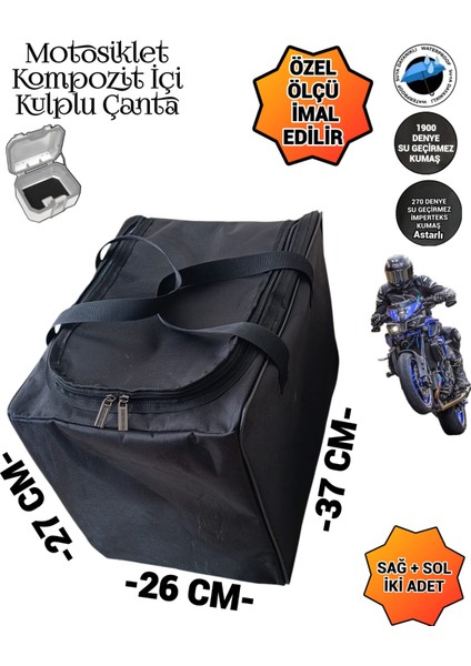 Motosiklet Kompozit Içi Kulplu Organizatör Çantaları