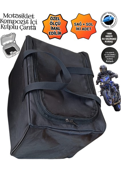 Motosiklet Kompozit Içi Kulplu Organizatör Çantaları