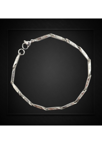 Çelik Bileklik Titanyum Melon Düz Model 2 mm Kalınlık 20 cm Uzunluk Gümüş Silver modelleri