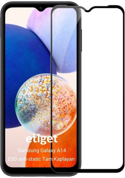 Samsung Galaxy A14 ”esd Antı-Statıc” Cam Ekran Koruyucu 6d Glass