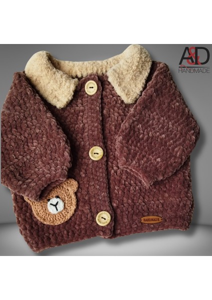 Kadife Çocuk Hırkası>mont>bebek Giyim>çocuk Giyim>anne/bebek>bebek Hırkası>el Örgüsü>tasarım>hediye