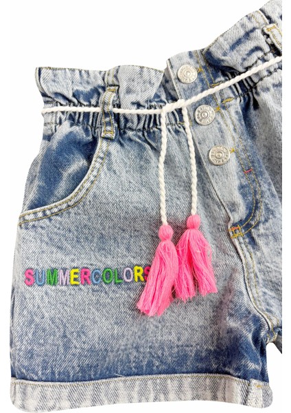 Summer Colors Kız Çocuk Kot Şort modelleri