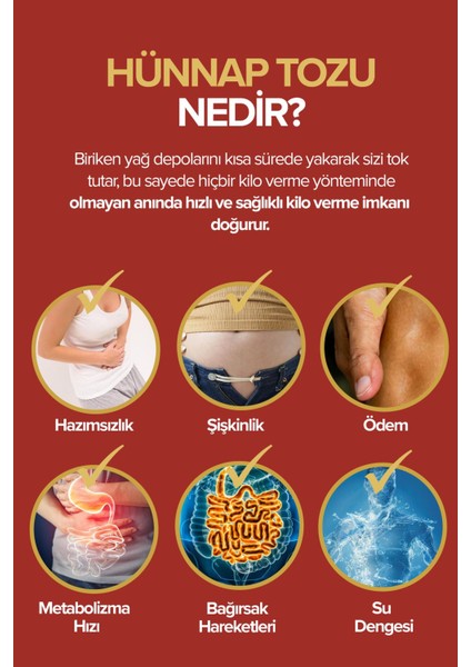 3 Adet Hünnap Ekstresi Içeren Konsantre Toz