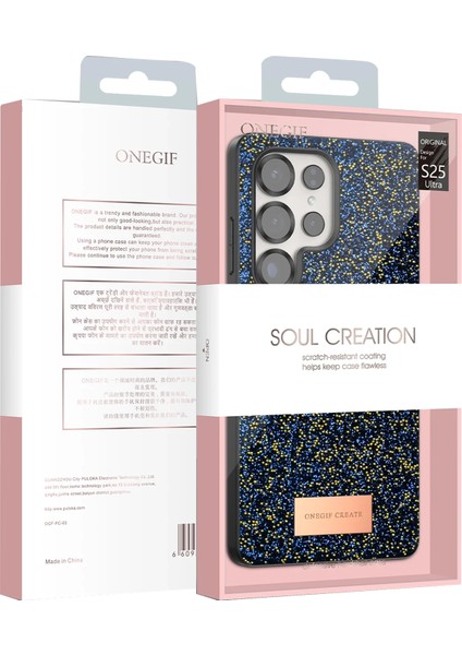 Samsung Galaxy S25 Ultra Bright Simli Kapak - Gold Mrayd fırsatları