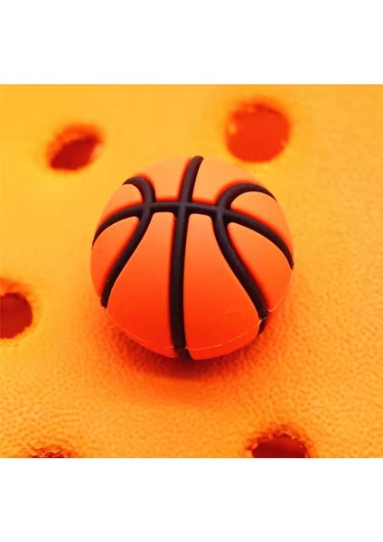 3D Jibbitz Terlik Süsü 3 Boyutlu Terlik Süsü, Basketbol Topu Terlik Süsü, Top Terlik Süsü J705 modelleri