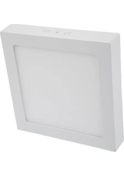 CT-5272 25W Panel LED Armatür Beyaz Kare Sıva Üstü Işık Metal Kasa Beya Işık 6400k