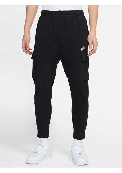 Sportswear Club French Terry Trousers Erkek Pamuklu Cargo Cepli Eşofman Altı CZ9954