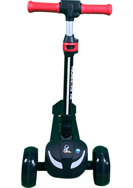 LED Işıklı Hoparlörlü 3 Tekerlekli Yükseklik Ayarlı Elektrikli Scooter - 60W
