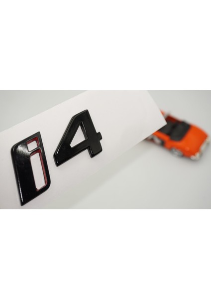 I4 Bagaj Siyah Kırmızı Abs 3m 3D Yazı Logo Bmw Ile Uyumlu