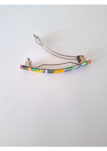 El Yapımı Renkli Boncuk Saç Tokası modelleri