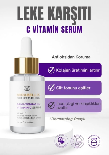 Aydınlatıcı %5 C Vitamini Serum