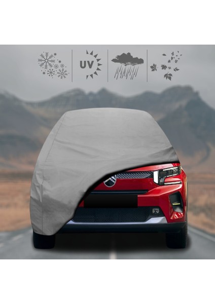 Citroen C3 (2024 - ) Oto Branda Su Geçirmez Miflonlu Araba Brandası Klipsli Araba Çadırı