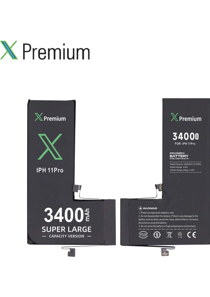 iPhone 11 Pro Yüksek Kapasiteli Batarya Pil 3400 Mah modelleri