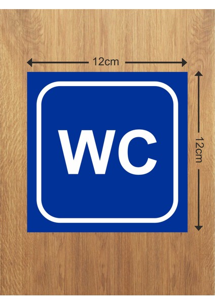 9 Lu Wc Seti Sticker Etiket Boyut 12X12 cm Kendinden Yapışkanlı Dış Mekana Uygun fiyatları