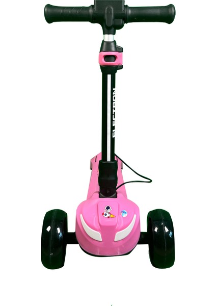 LED Işıklı Hoparlörlü 3 Tekerlekli Yükseklik Ayarlı Elektrikli Scooter - 60W indirimleri