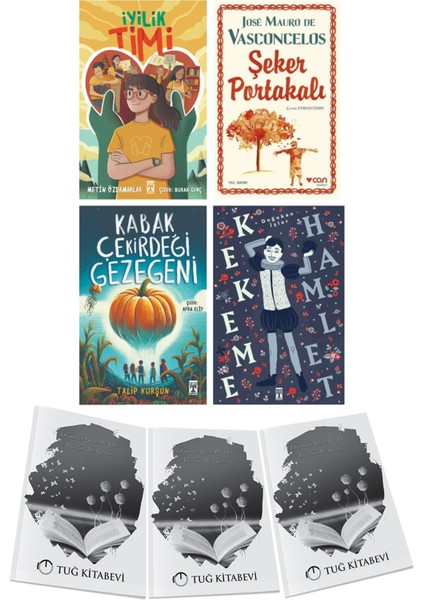 Iyilik Timi-Şeker Portakalı-Kabak Çekirdeği Gezegeni-Kekeme Hamlet 4lü Set + Hediyeli