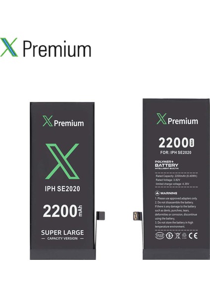 iPhone Se 2020 2. Nesil Yüksek Kapasiteli Batarya Pil 2200 Mah