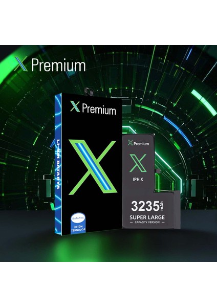 iPhone x Yüksek Kapasiteli Batarya Pil 3235 Mah