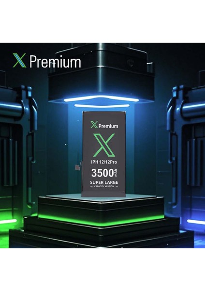 iPhone 12 ve 12 Pro Yüksek Kapasiteli Batarya Pil 3500 Mah