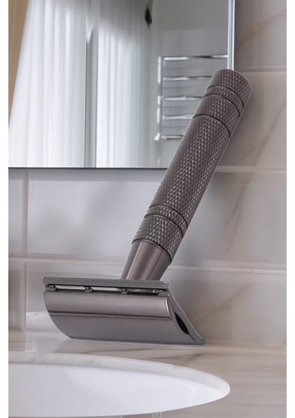 Shave S9 Full Metal Manuel Tıraş Makinesi + 5 Adet Platinum Yaprak Jilet