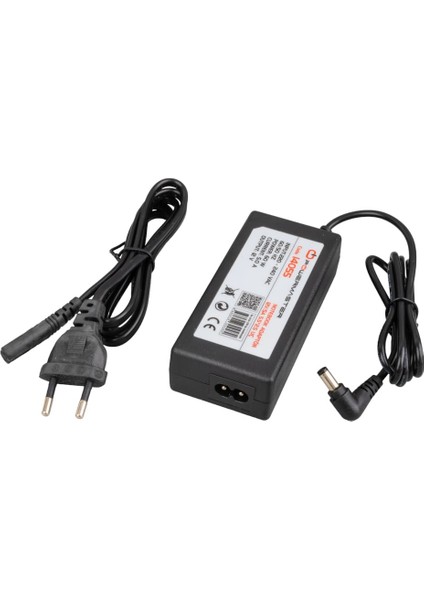 12 Volt - 5 Amper 5.5*2.5 Uçlu Plastik Kasa Masaüstü Adaptör