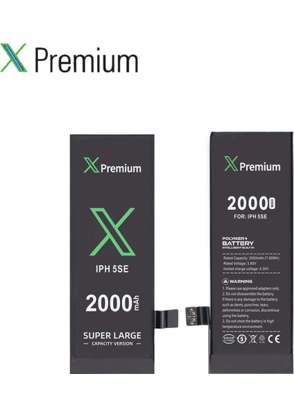iPhone 5se Yüksek Kapasiteli Batarya Pil 2000 Mah modelleri