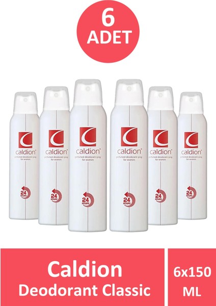 Classic Deodorant Kadın 150 ml 6 Adet