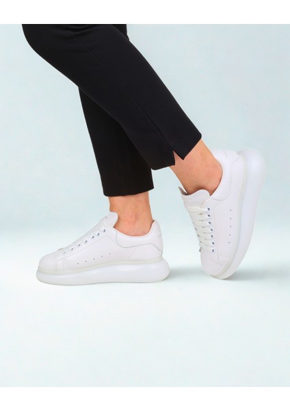 Deri Şeffaf Günlük Sneaker Ayakkabı Alexander Mcqueen Ithal indirimleri