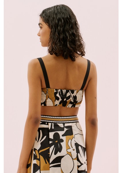 Deseni Askılı Poplin Büstiyer Standart Renk Y2514015_089