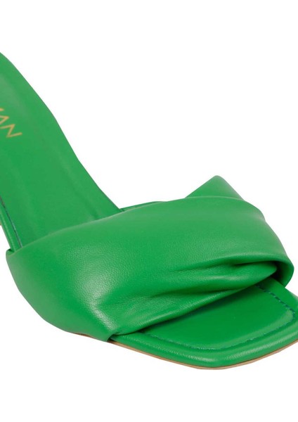 Yeşil Topuklu Kadın Terlik Yeşil Y2283201_012 modelleri