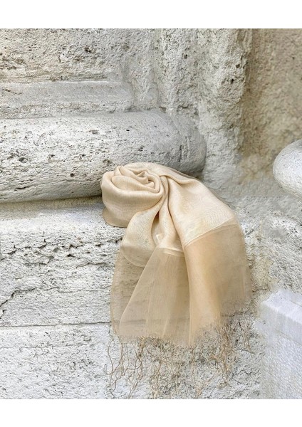 Ipekli Çift Kat Tüllü Şal