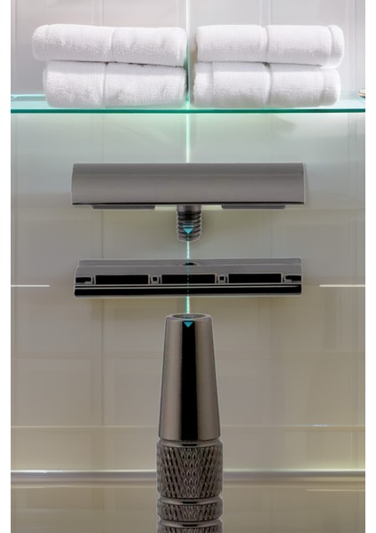 Shave S9 Full Metal Manuel Tıraş Makinesi + U3 Full Metal Ustura + 20'li Platinum Yaprak Jilet