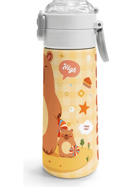 Kids Capybara Desenli Pipetli ve Direkt Içim Çelik Termos 500 ml 31793 indirimleri