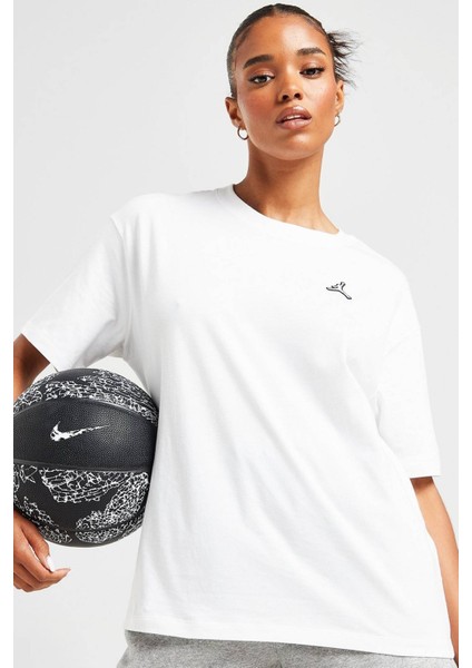Jordan Essentials Ss Loose Fit Tee Bol Kesim Tişört Beyaz fırsatları