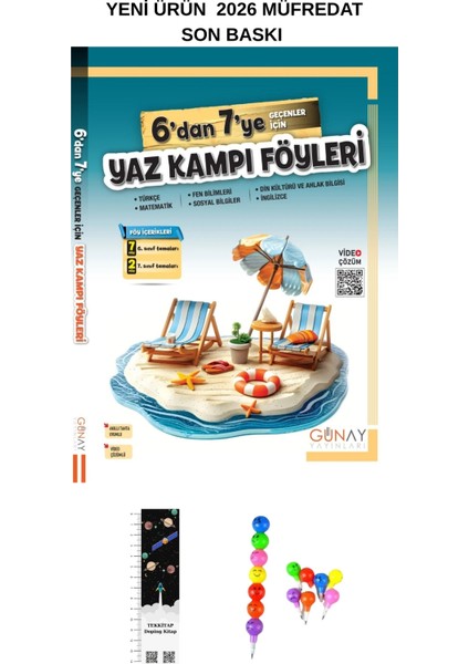 6'dan 7'ye Yaz Tatili Kitabı Ilk Adım Yeni Ürün 2026 Müfredat (Emoji K. +Uzay A. Hediyeli)