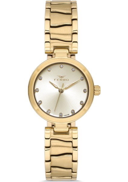 FL21617AWT-B4 Quartz Çelik Altın Rengi 26 mm Kadın Kol Saati