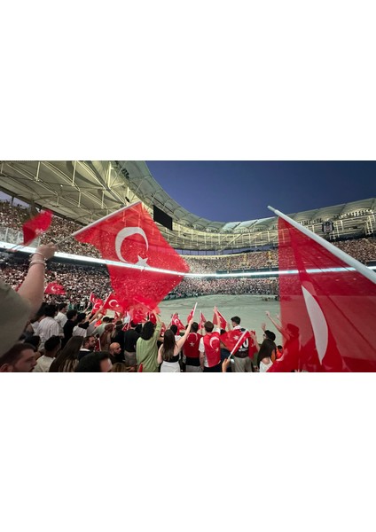 Vıntessy 50X75 cm - 120 G/m² Raşel Sopalı türk Bayrağı