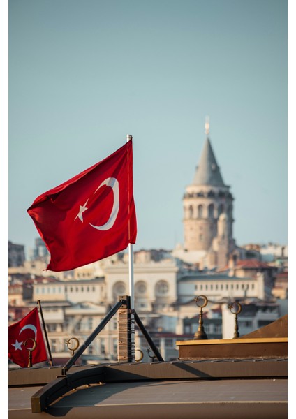 Vıntessy 50X75 cm - 120 G/m² Raşel Sopalı türk Bayrağı