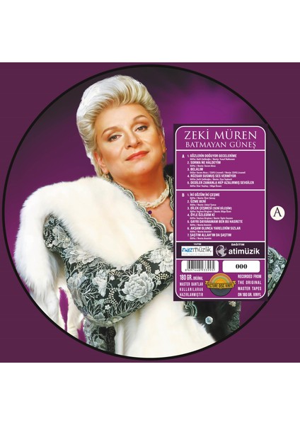 Zeki Müren - Batmayan Güneş (Numaralı Picture Plak )