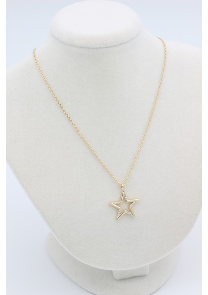 Stil Incisi/xupıng Jewelry Yıldız Zirkon Taşlı Kolye