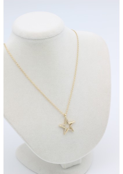 Stil Incisi/xupıng Jewelry Yıldız Zirkon Taşlı Kolye