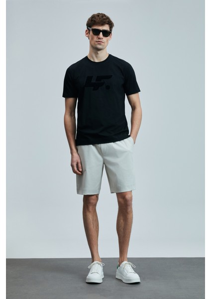 Pamuk Karışımlı Regular Fit Bisiklet Yaka Logolu T Shirt Erkek T Shirt 111020243 fırsatları