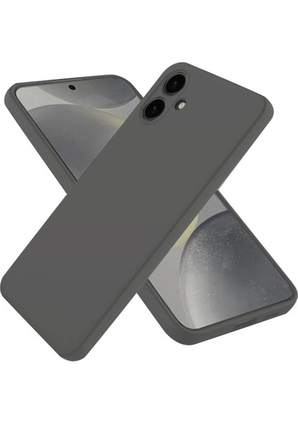Samsung Galaxy A06 Kılıf First Silikon - Gri Mrayd