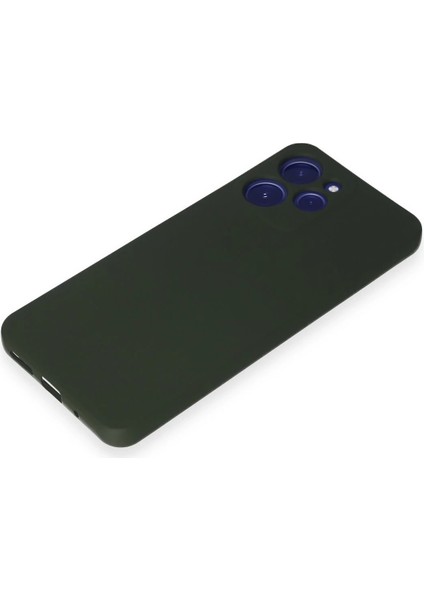 Xiaomi Redmi 12 Kılıf Nano Içi Kadife Silikon - Koyu Yeşil Mrayd