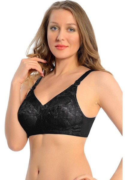 Zariften Siyah Dantelli Toparlayıcı Sütyen - 5zariften7