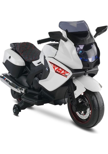 438A XMX-316 Ledli Akülü Motor 12 Volt Beyaz