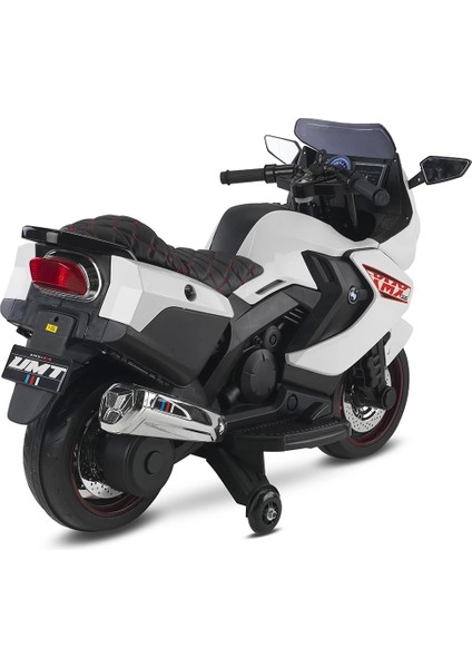 438A XMX-316 Ledli Akülü Motor 12 Volt Beyaz
