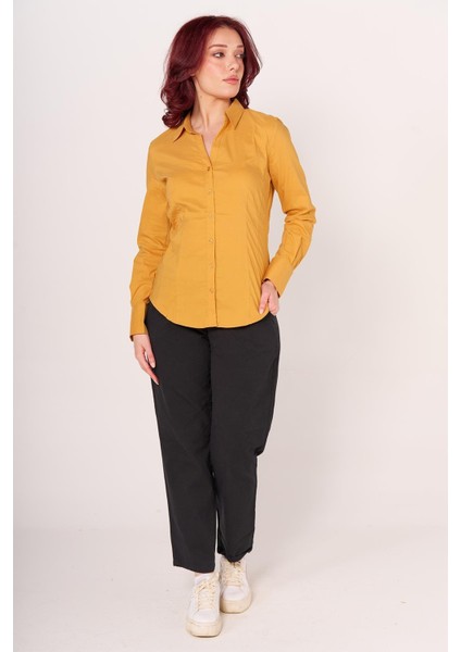 Gömlek More&more 22Y U.kol Bayan (Sey) Sarı modelleri