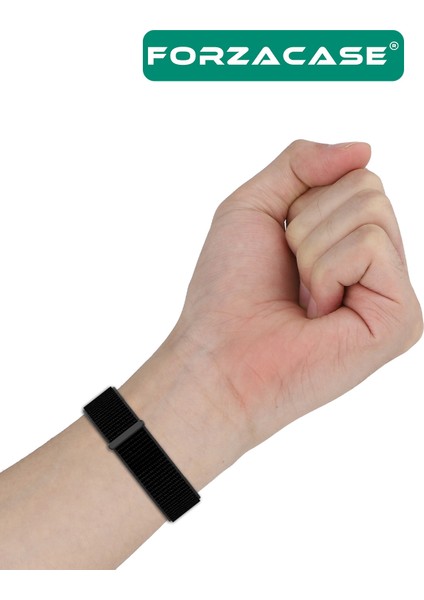 Huawei Watch Fit 3 ile Uyumlu Hasır Örgü Cırtlı Kordon Kayış - FC1056 modelleri