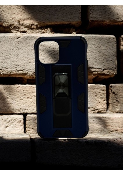 Iphone 11 Pro Uyumlu Metal Yüzüklü Mıknatıslı Zırhlı Tank Kılıf